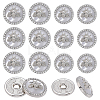 14Pcs 2 Styles Resin Shank Buttons BUTT-ME0001-46-1