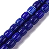 Handmade Lampwork Chevron Beads Strands X-LAMP-K041-01B-21-1