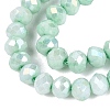 Anti-Tarnish Dyed Rondelle Glass Beads Strands LS-EGLA-T021-3mm-17-08-3