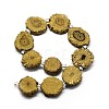 Natural Druzy Quartz Crystal Beads Strands G-F582-A03-2