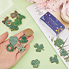 SUNNYCLUE 18Pcs 9 Styles Saint Patrick's Day Alloy Enamel Pendants ENAM-SC0004-61-3