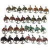 32Pcs 8 Style Tibetan Style Zinc Alloy Pendants PALLOY-AB00248-1