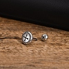 304 Stainless Steel Stud Earrings EJEW-K260-01AS-4