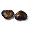 Natural Tiger Eye Heart Love Stone G-N0326-56E-2