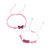 Adjustable Nylon Braided Bead Bracelets BJEW-TA00479-1