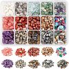 Natural & Synthetic Mixed Gemstone & Glass Chip Beads G-NB0002-07-1