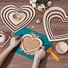 Wooden Concentric Geometric Figure Rail Set WOOD-WH0050-038B-4