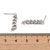 Anti-Tarnish 925 Sterling Silver Dangle Stud Earrings STER-Z007-02P-3