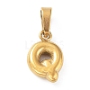 316L Surgical Stainless Steel Charms STAS-G315-01G-Q-1