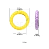 10Pcs Spray Painted Alloy Spring Gate Rings FIND-YW0001-56-4