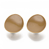 Light Gold Plated Iron Stud Earring Findings X-IFIN-T014-01L-NR-1