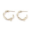 Brass Stud Earring Findings ZIRC-F120-097G-2