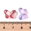 Gradient Color Baking Paint Transparent Glass Beads X-DGLA-N005-05-3