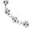 Tibetan Style Alloy Cross Link Bracelets for Women BJEW-JB12540-3
