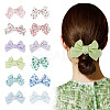 4Bags 4 Colors Cloth Bowknot Alligator Hair Clips PHAR-TA0001-20-1