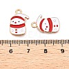 Christmas Theme Alloy Enamel Pendants ENAM-T020-10W-3