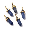 Natural Blue Aventurine Pointed Pendants G-K329-62G-1