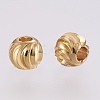 Brass Spacer Beads X-KK-G312-01G-4mm-G-2