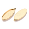 304 Stainless Steel Pendant Cabochon Component STAS-Q113-25C-G-2