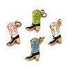 304 Stainless Steel Enamel Pendants STAS-B097-26G-04-1
