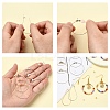 DIY Brass Geometric Hoop Earring Making Kit DIY-YW0008-60-5