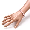 Natural Pink Opal Chip Beads Stretch Bracelets BJEW-JB06618-3