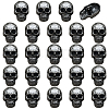 24Pcs 1-Hole Alloy Shank Buttons BUTT-PH0001-81B-1