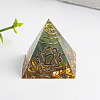 Chakra Theme Orgonite Pyramid Resin Energy Generators WG78315-04-1