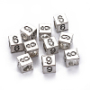 Alloy European Beads PALLOY-WH0065-52F-2