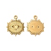 Ion Plating(IP) 304 Stainless Steel Pendant Cabochon Settings STAS-L268-012G-1