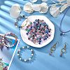 60pcs 5 Colors Handmade Gold Sand Lampwork Beads LAMP-SZ0001-19-7