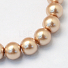 Baking Paint Pearlized Glass Pearl Round Bead Strands HY-Q003-6mm-11-2