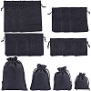 16Pcs 4 Styles Polyester Imitation Burlap Packing Pouches Drawstring Bags ABAG-BBC0001-01A-1