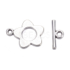 Flower Tibetan Style Alloy Toggle Clasps LS-A0977Y-1