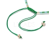 4mm Faceted Round Natural Green Aventurine Beads & Handmade Seed Beads Braided Bracelet Making AJEW-MZ00003-04-3