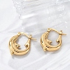 304 Stainless Steel Hoop Earrings For Women EJEW-B114-01G-1