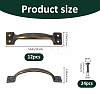 Iron Box Drawer Handles IFIN-WH0011-77AB-2