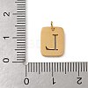 304 Stainless Steel Charms STAS-R001-01G-L-3