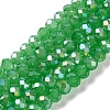 Baking Electroplate Glass Beads Strands DGLA-A039-J6MM-B03-1