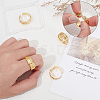 4Pcs Brass Cuff Open Rings for Men RJEW-UN0003-11G-3