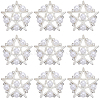16Pcs Alloy Rhinestone Shank Buttons BUTT-GF0003-69-1