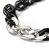 Two Tone Chunky Curb Chain Necklace for Teen Girl Women NJEW-JN03685-6