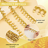 Polyester Lace Ribbon with Plastic Charms Tassel OCOR-WH0078-202A-01-4