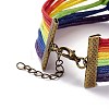 Rainbow Pride Bracelet BJEW-F424-02-4