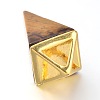 Natural Tiger Eye Point Pendulum Pendants G-E301-07G-3