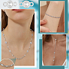 10Pcs 925 Sterling Silver Pave Clear Cubic Zirconia Flat Round Links Connector Charms STER-BC0004-22P-5