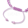 4Pcs Adjustable Synthetical Turquoise Starfish Braided Bead Bracelets BJEW-JB10225-5