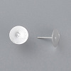 304 Stainless Steel Stud Earring Findings STAS-H436-24S-12mm-2