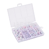 497Pcs 5 Style Rainbow ABS Plastic Imitation Pearl Beads OACR-YW0001-07F-4