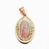 Ion Plating(IP) 304 Stainless Steel Lady of Guadalupe Pendants STAS-H356-32G-1
